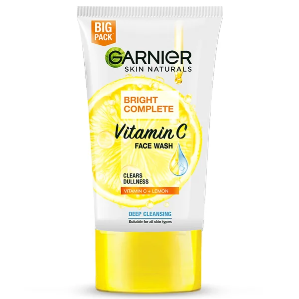 Garnier Bright Complete Vitamin C Face Wash 150 gm, Pack of 1