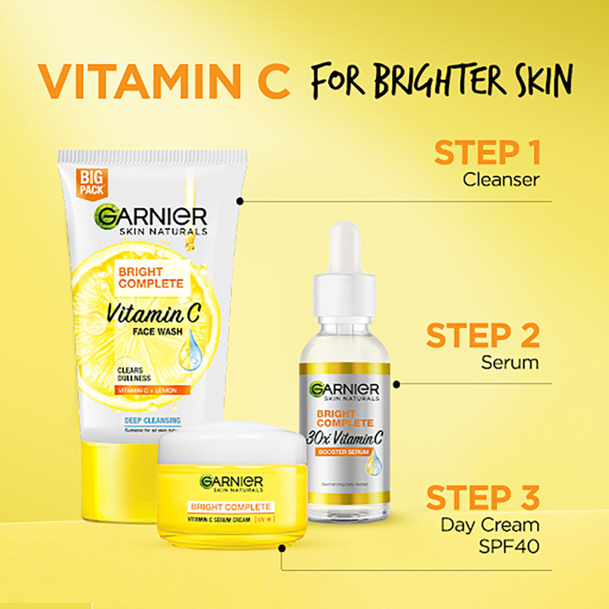 Garnier Bright Complete Vitamin C Face Wash 150 gm, Pack of 1 Garnier Bright Complete Vitamin C Face Wash 150 gm, Pack of 1