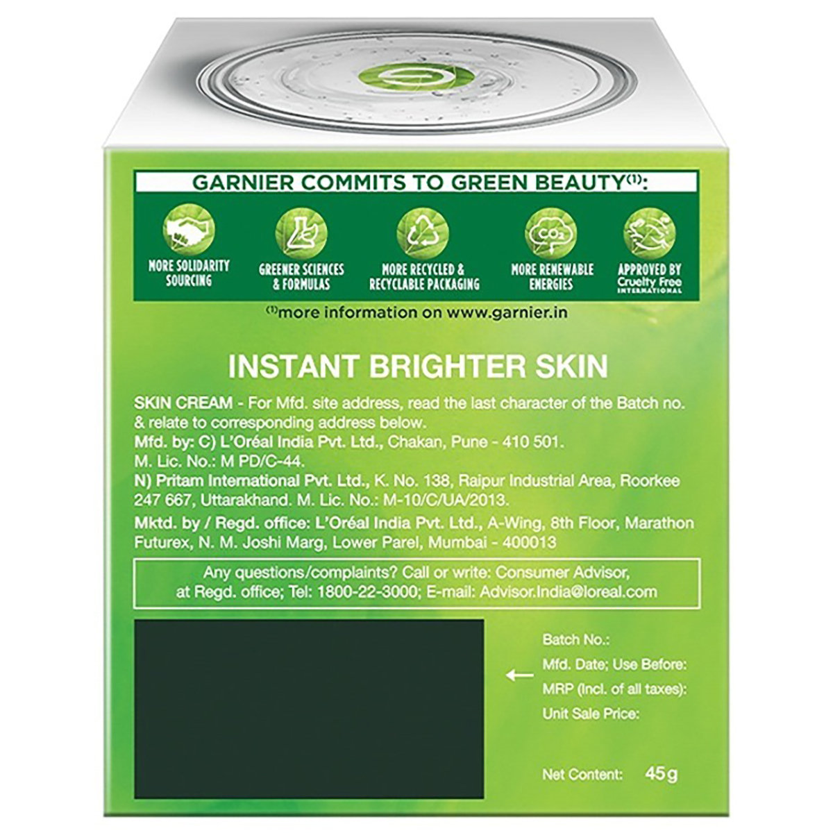 Garnier Bright Complete Vitamin C Serum Gel, 45 gm, Pack of 1 Garnier Bright Complete Vitamin C Serum Gel, 45 gm, Pack of 1