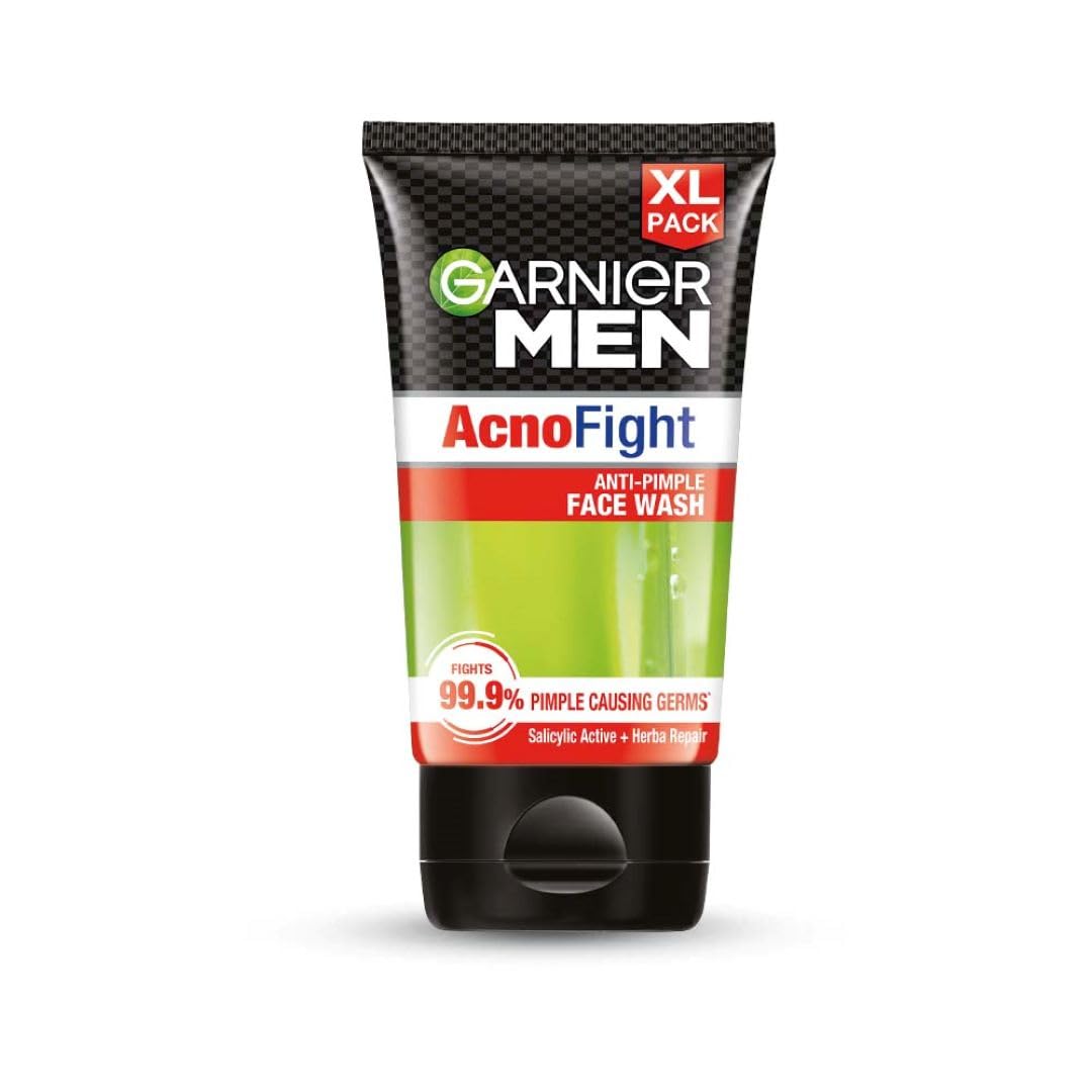 Garnier Men Acno Fight Anti-Pimple Face Wash, 150 gm, Pack of 1 Garnier Men Acno Fight Anti-Pimple Face Wash, 150 gm, Pack of 1