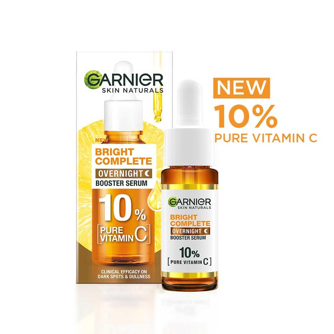 Garnier Bright Complete Night Vitamin C Serum with 10% Pure Vitamin C, 15 ml, Pack of 1 Garnier Bright Complete Night Vitamin C Serum with 10% Pure Vitamin C, 15 ml, Pack of 1