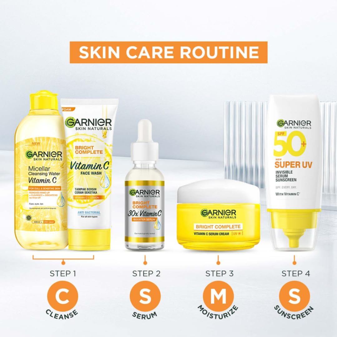 Garnier Super UV Invisible SPF 50+ PA++++ Serum Sunscreen, 30 ml, Pack of 1 Garnier Super UV Invisible SPF 50+ PA++++ Serum Sunscreen, 30 ml, Pack of 1