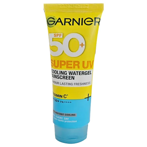 Garnier Super UV SPF 50+ PA++++ Cooling Water Gel Sunscreen, 60 ml, Pack of 1