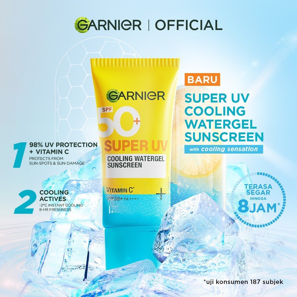 Garnier Super UV SPF 50+ PA++++ Cooling Water Gel Sunscreen, 30 ml, Pack of 1 Garnier Super UV SPF 50+ PA++++ Cooling Water Gel Sunscreen, 30 ml, Pack of 1