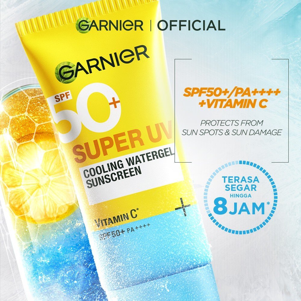 Garnier Super UV SPF 50+ PA++++ Cooling Water Gel Sunscreen, 30 ml, Pack of 1 Garnier Super UV SPF 50+ PA++++ Cooling Water Gel Sunscreen, 30 ml, Pack of 1