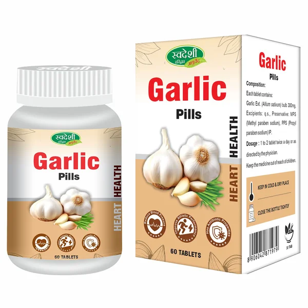 Swadeshi Ayurved Garlic Pills, 60 Tablets
