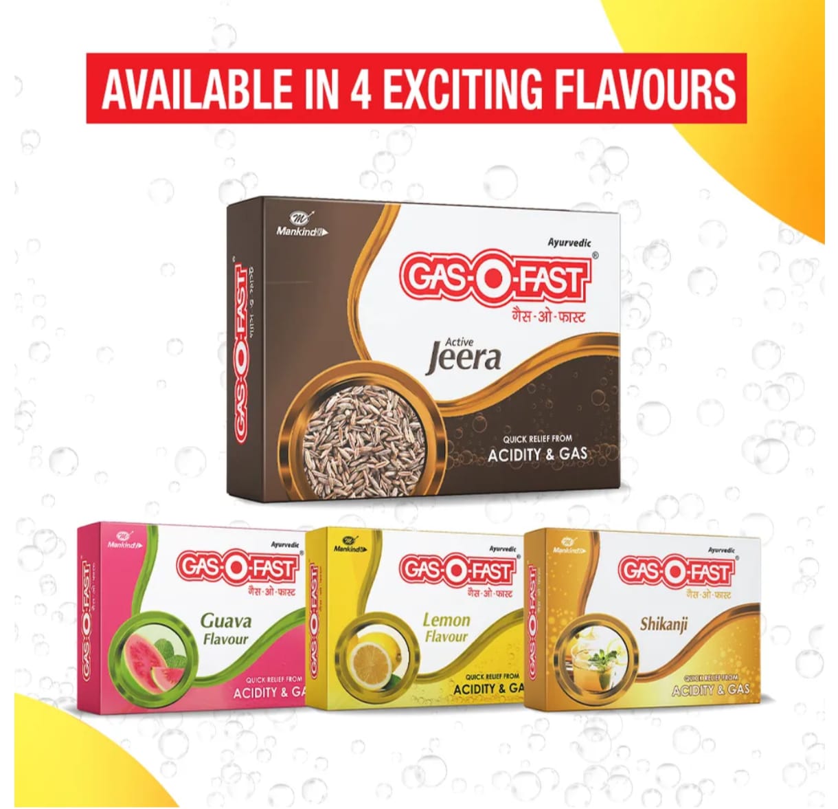 Gas-O-Fast Active Jeera Sachet, 30 gm (6x5gm), Pack of 1 Gas-O-Fast Active Jeera Sachet, 30 gm (6x5gm), Pack of 1