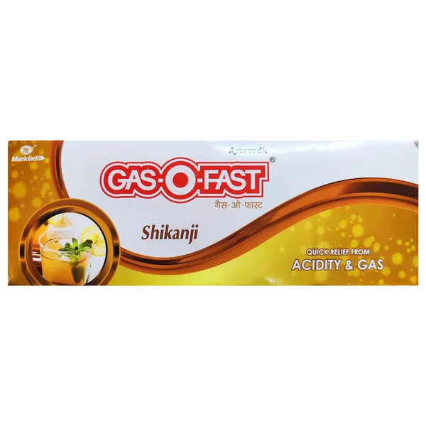 Gas-O-Fast Shikanji Flavour Sachet, 5 gm, Pack of 1