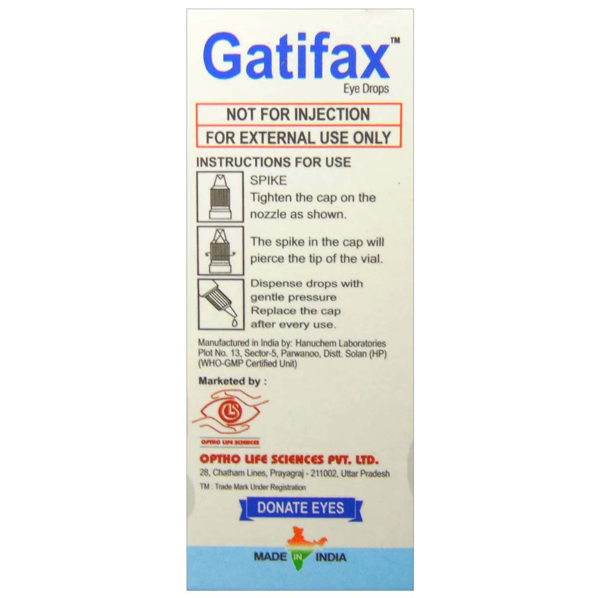 Gatifax Eye Drops 5 ml, Pack of 1 Drops Gatifax Eye Drops 5 ml, Pack of 1 Drops