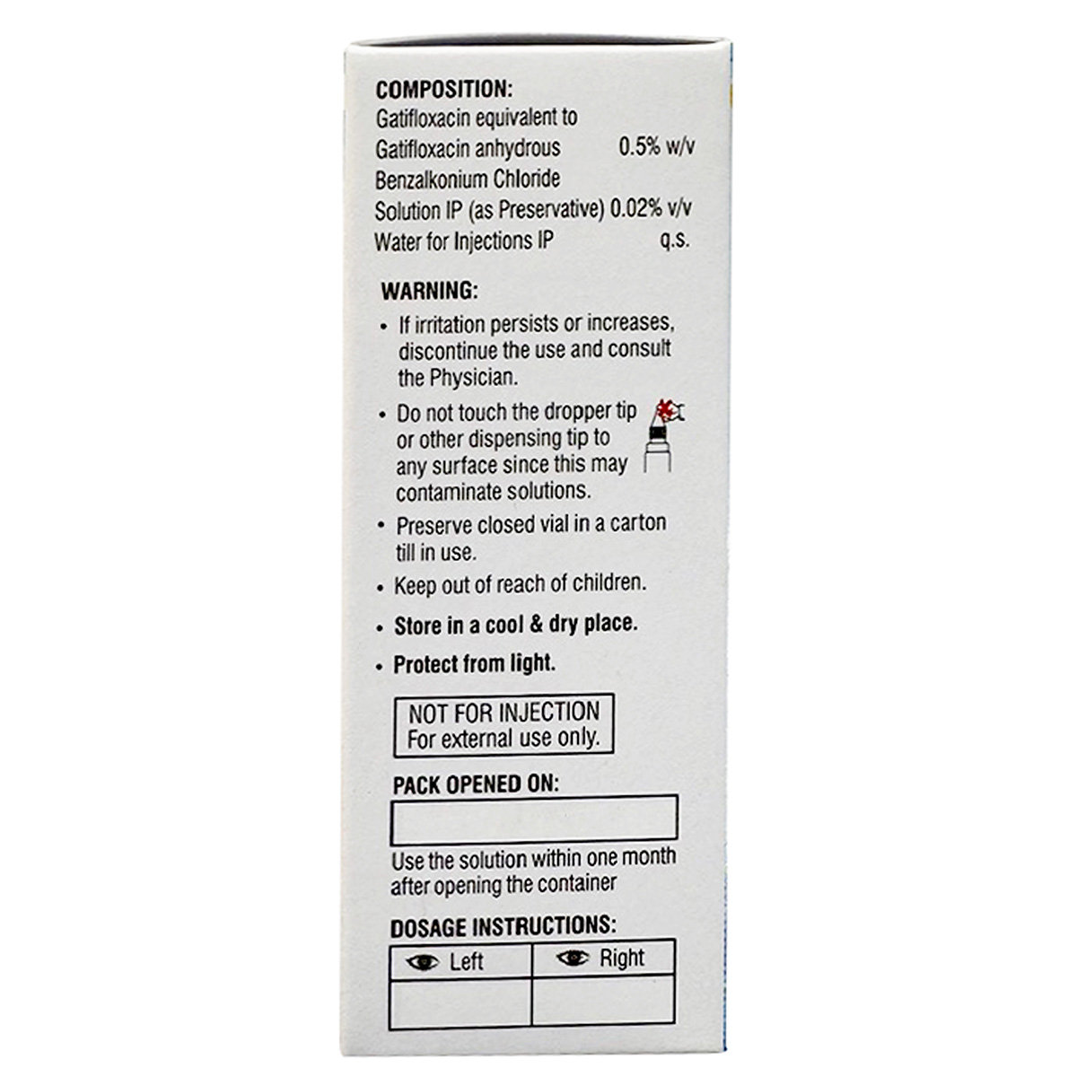 Gatieye HS Eye Drops 5 ml, Pack of 1 Gatieye HS Eye Drops 5 ml, Pack of 1