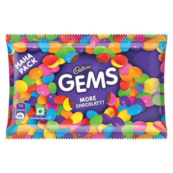 Cadbury Gems Chocolate Pouch, 17.4 gm, Pack of 1