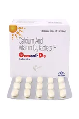 Gemcal-D3 Capsule 10's, Pack of 10 CapsuleS