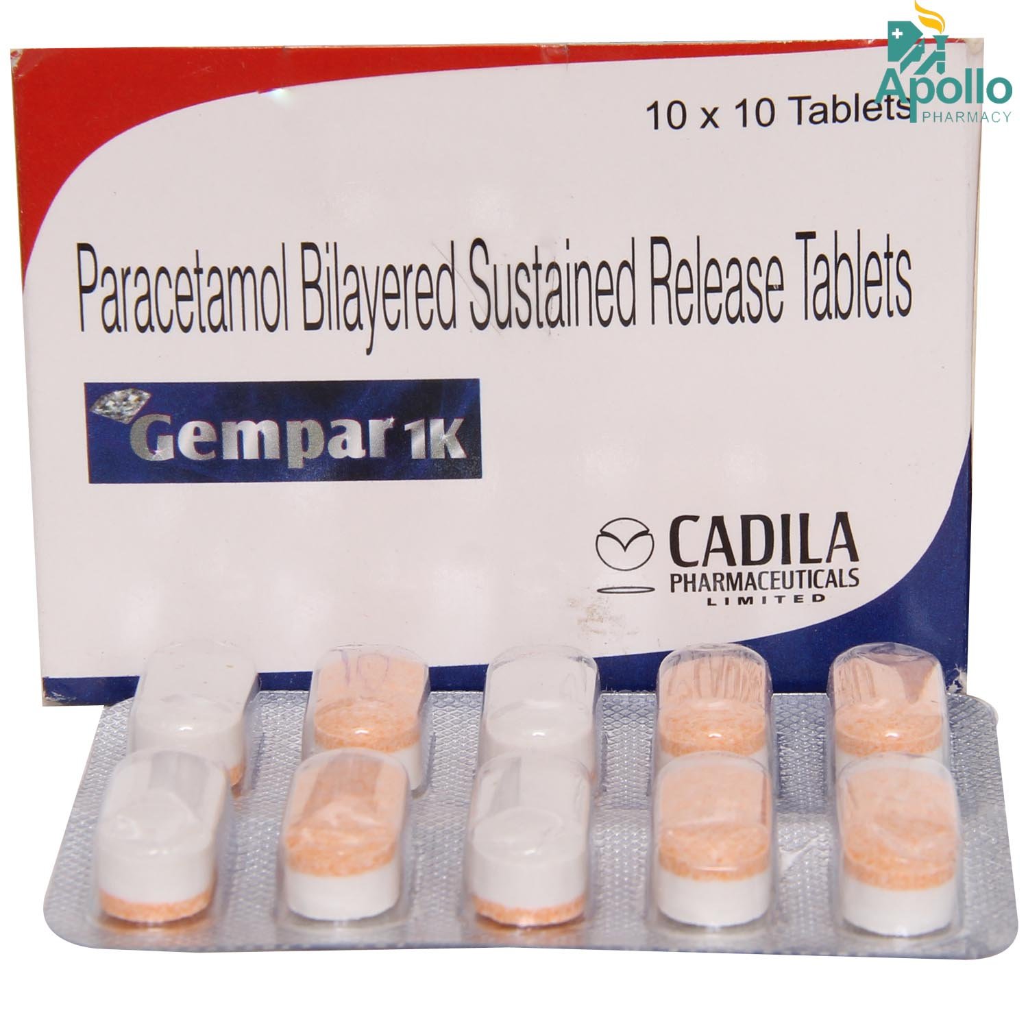 Gempar 1K Tablet 10's, Pack of 10 TABLETS Gempar 1K Tablet 10's, Pack of 10 TABLETS