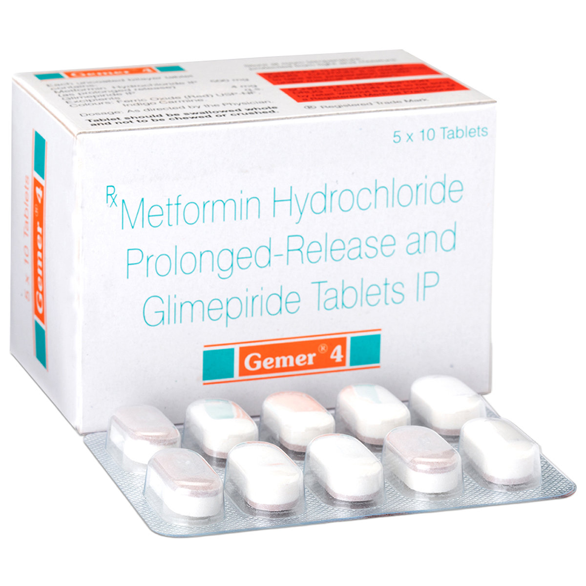 Gemer 4 mg Tablet 10's, Pack of 10 TABLETS Gemer 4 mg Tablet 10's, Pack of 10 TABLETS