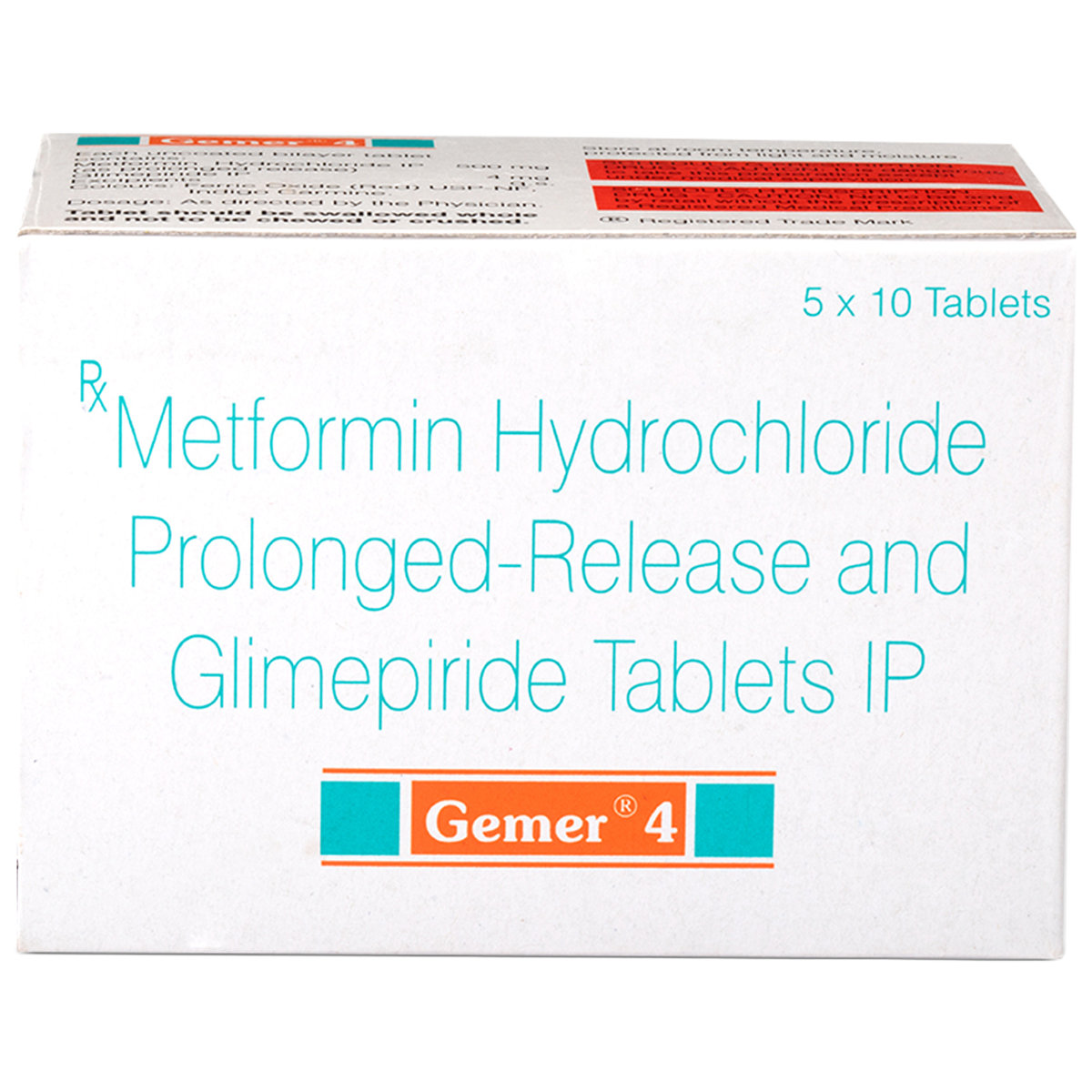 Gemer 4 mg Tablet 10's, Pack of 10 TABLETS Gemer 4 mg Tablet 10's, Pack of 10 TABLETS