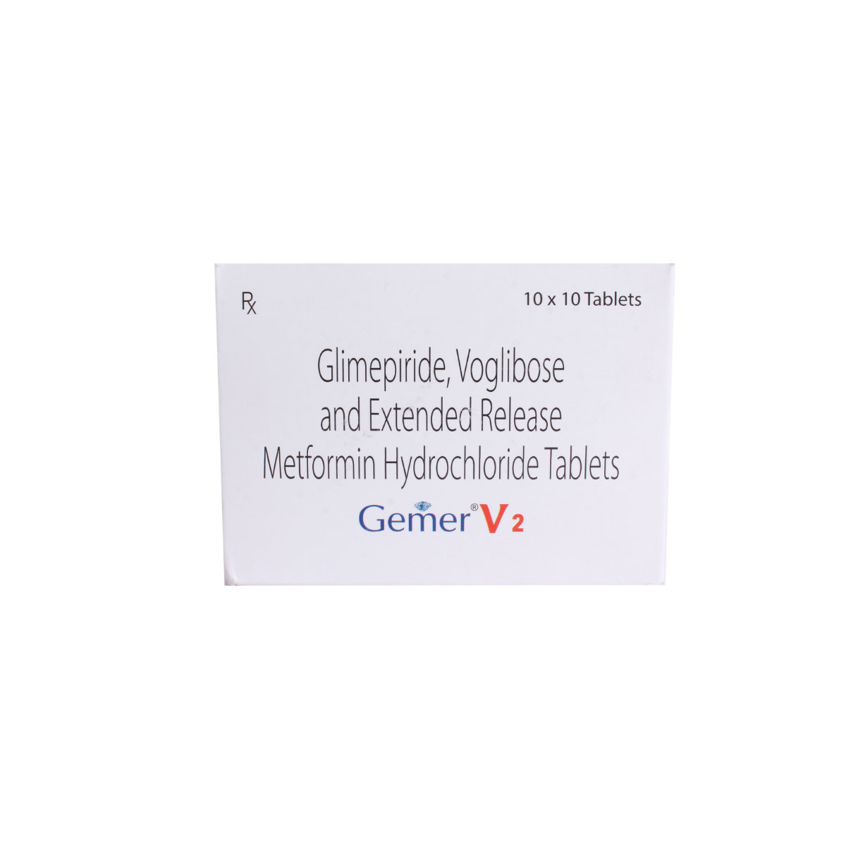 Gemer V 2 Tablet 10's, Pack of 10 TABLETS Gemer V 2 Tablet 10's, Pack of 10 TABLETS