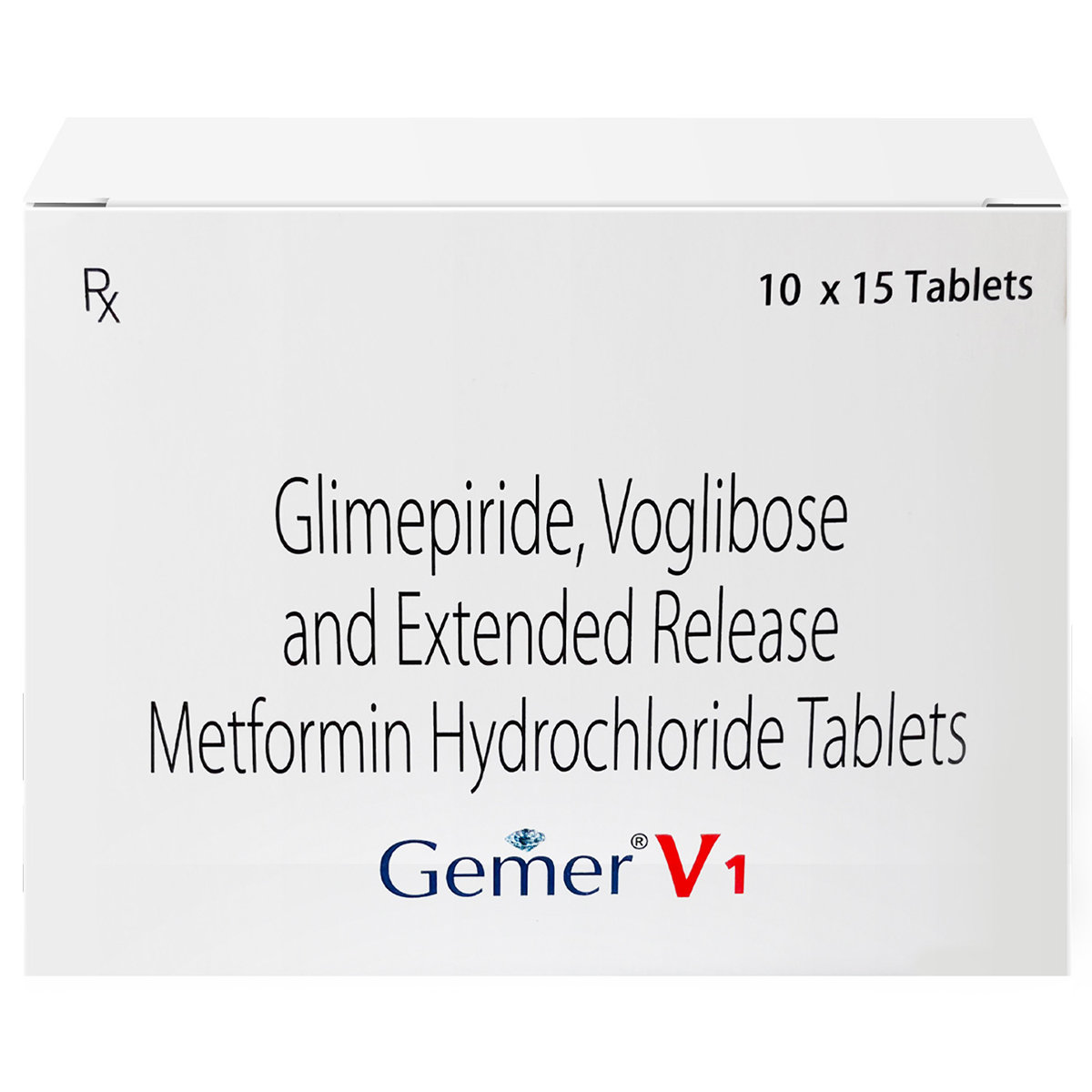 Gemer V 1 Tablet 15's, Pack of 15 TabletS Gemer V 1 Tablet 15's, Pack of 15 TabletS