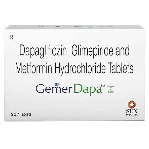 Gemer Dapa 5/2/500 Tablet 7's