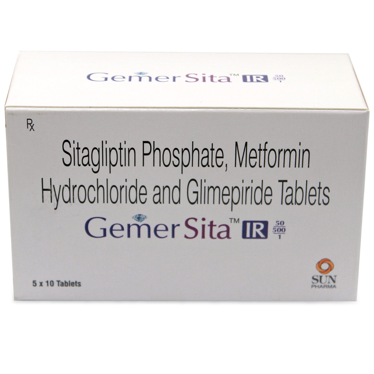 Gemer Sita IR 50/500/1 Tablet 10's, Pack of 10 TabletS Gemer Sita IR 50/500/1 Tablet 10's, Pack of 10 TabletS