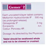 Gemer 2 Tablet 15's, Pack of 15 TABLETS