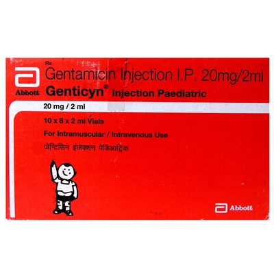 Genticyn 20 mg Injection 2 ml, Pack of 1 INJECTION