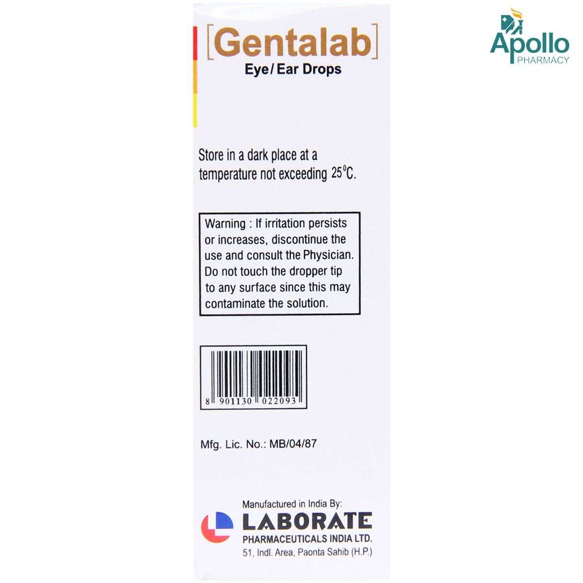 Gentalab Eye/Ear Drops 10ml Price, Uses, Side Effects, Composition