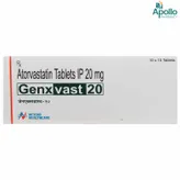 Genxvast 20 Tablet 10's, Pack of 10 TABLETS