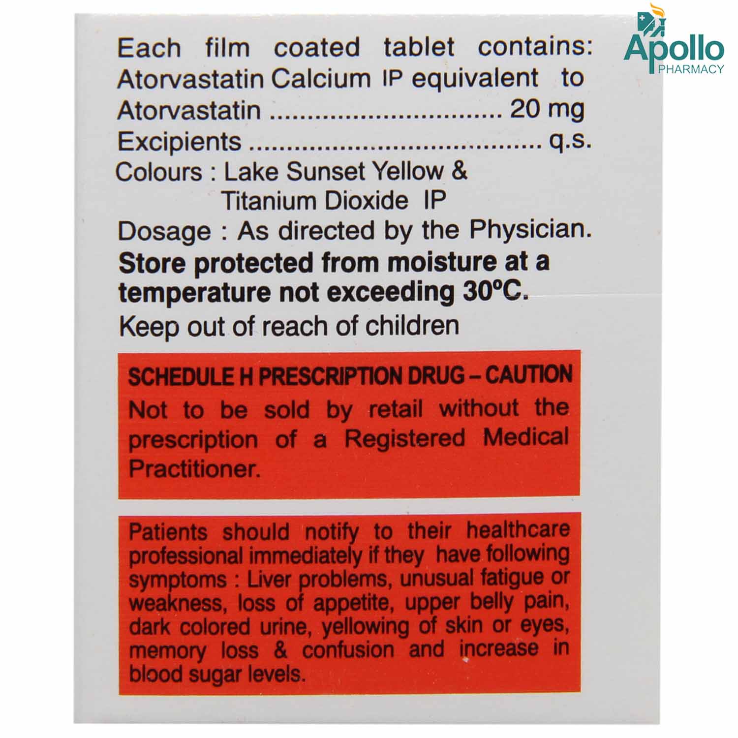 Genxvast 20 Tablet 10's, Pack of 10 TABLETS Genxvast 20 Tablet 10's, Pack of 10 TABLETS