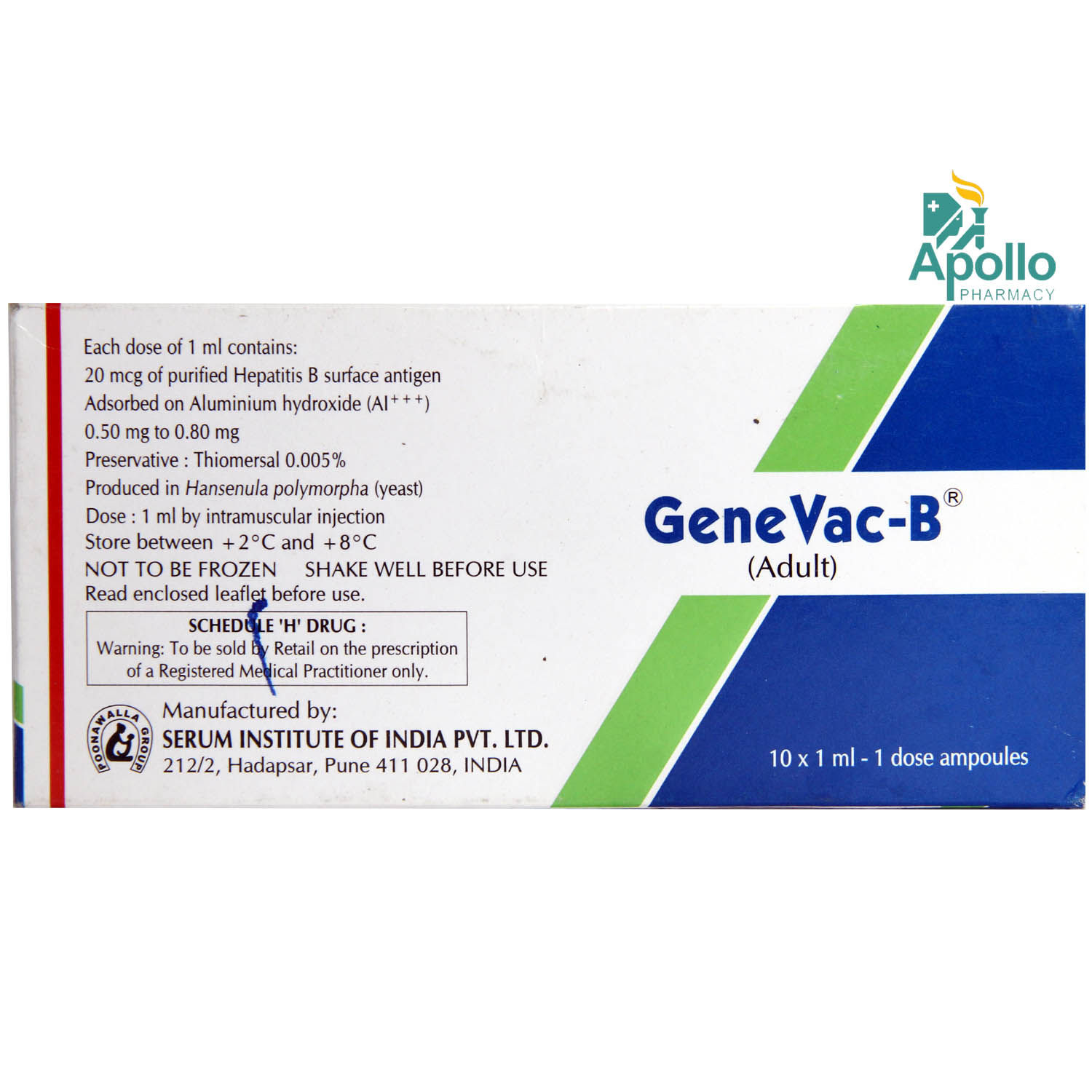 Genevac B Paediatric Injection 1 Ml Price, Uses, Side Effects ...