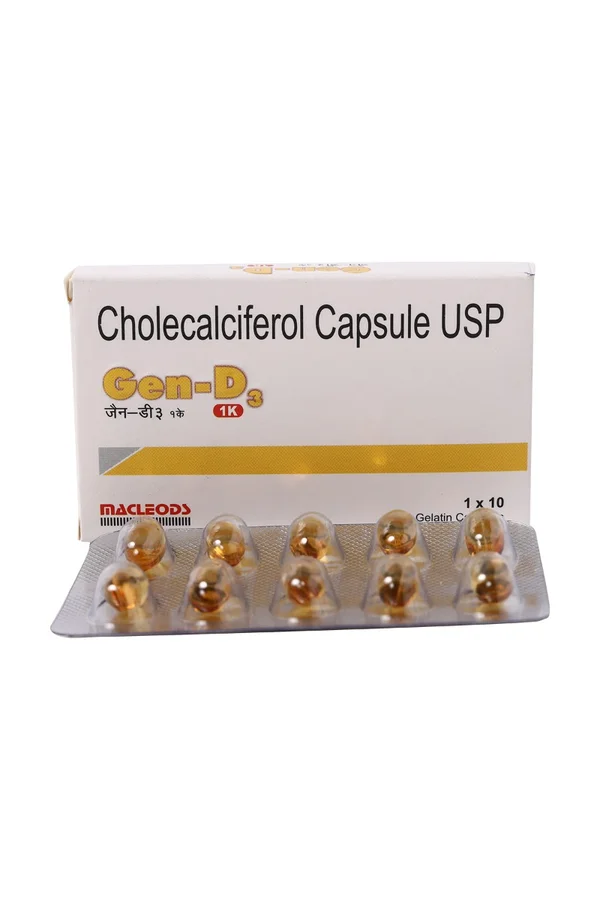 Gen-D3 1K Soft Gelatin Capsule 10's