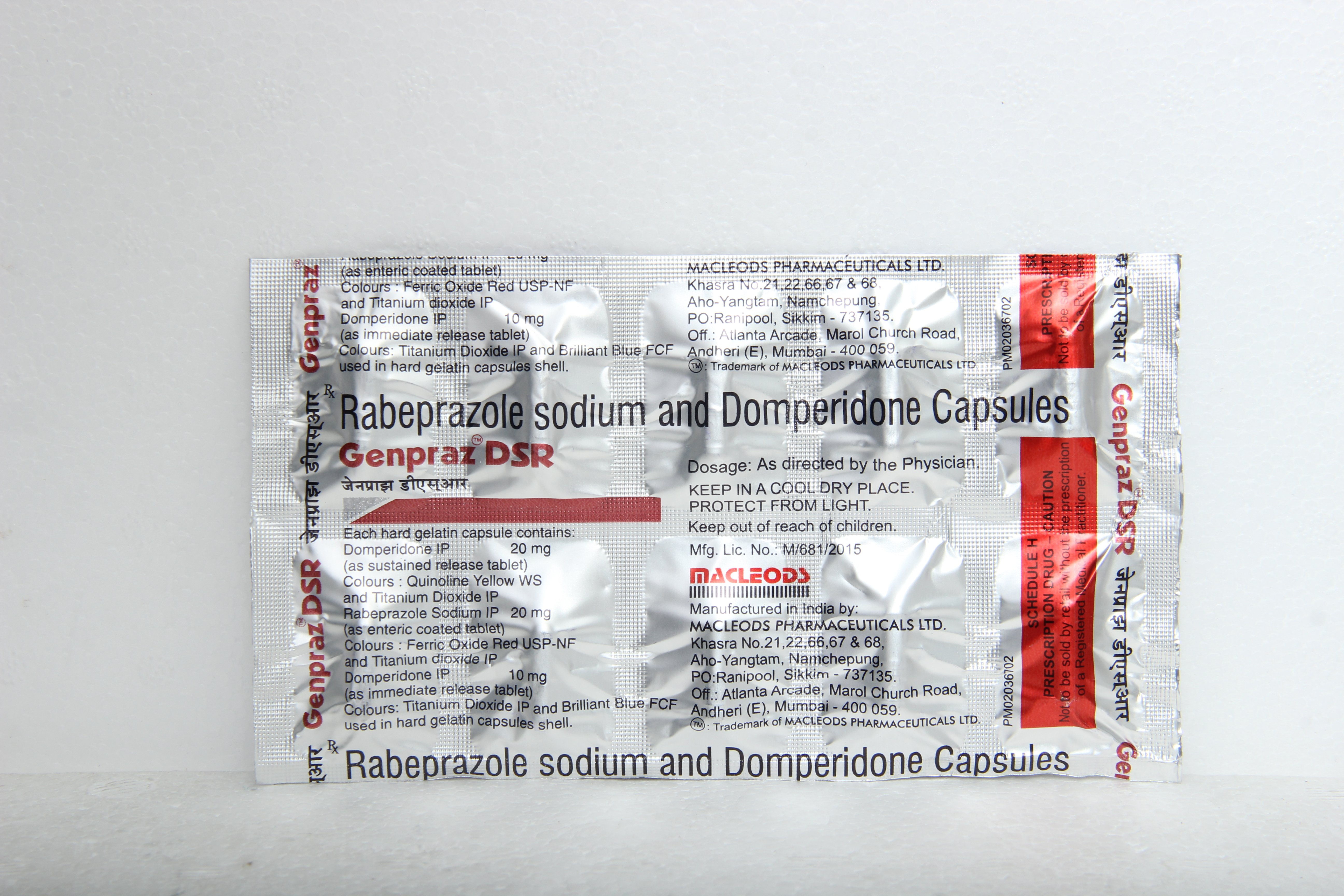 Genpraz DSR Capsule 10's, Pack of 10 Genpraz DSR Capsule 10's, Pack of 10