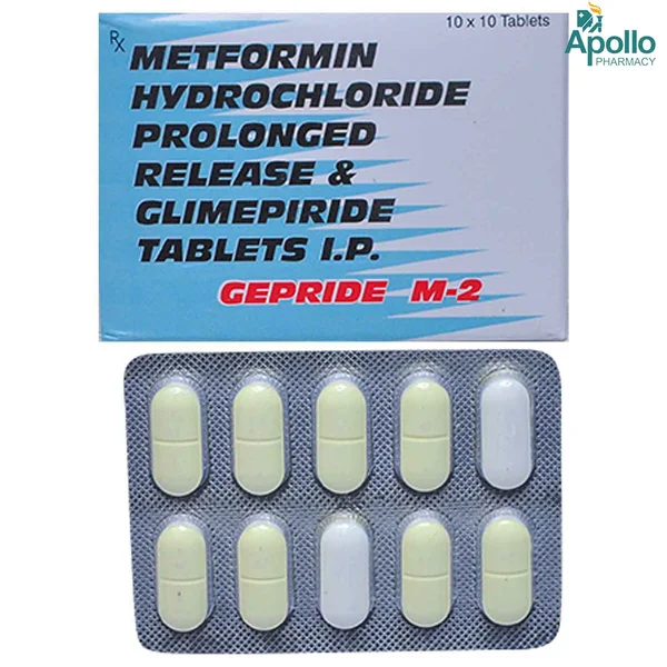 Gepride M 2 Tablet 10's, Pack of 10 TABLETS
