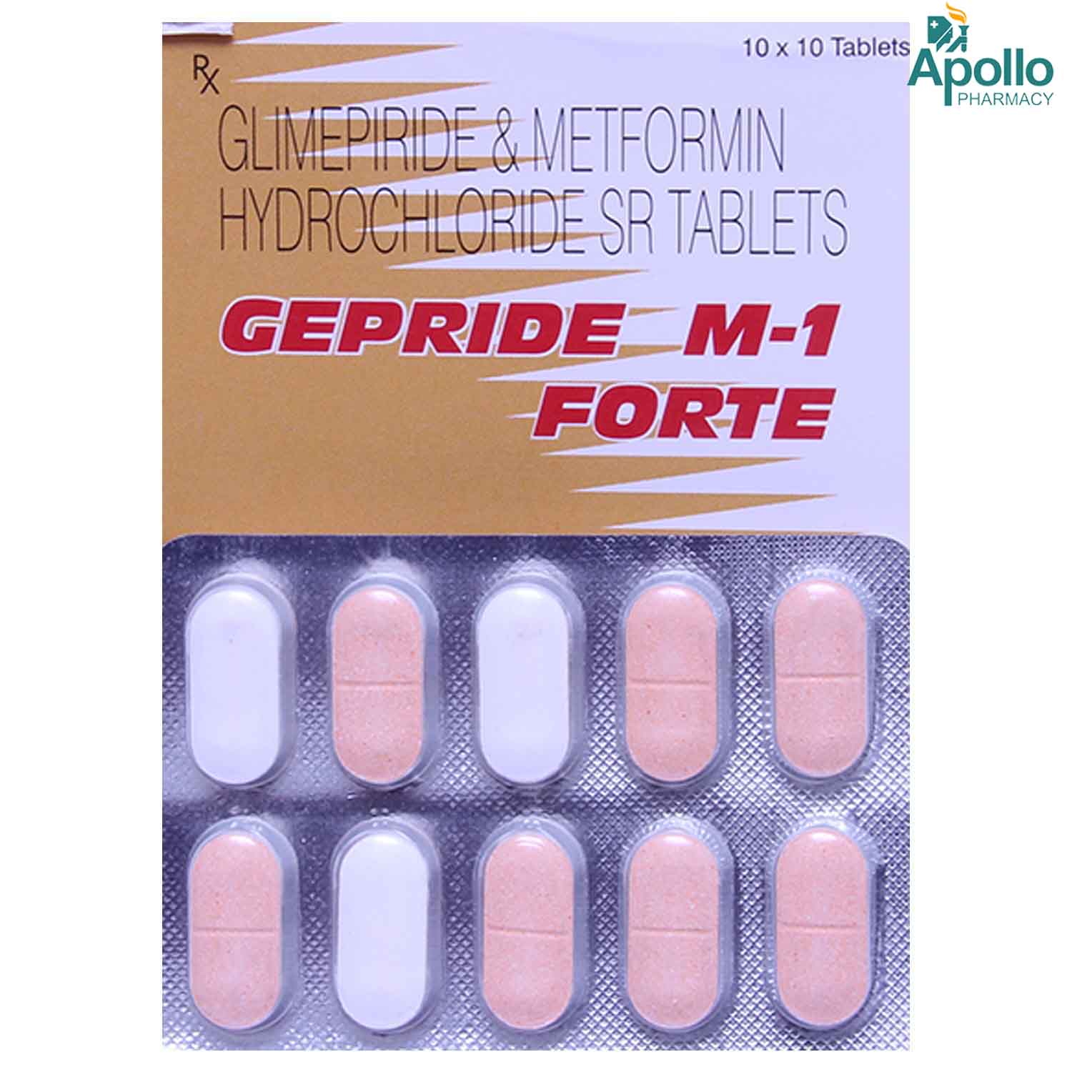 Gepride M-1 Forte Tablet 10's, Pack of 10 TABLETS Gepride M-1 Forte Tablet 10's, Pack of 10 TABLETS