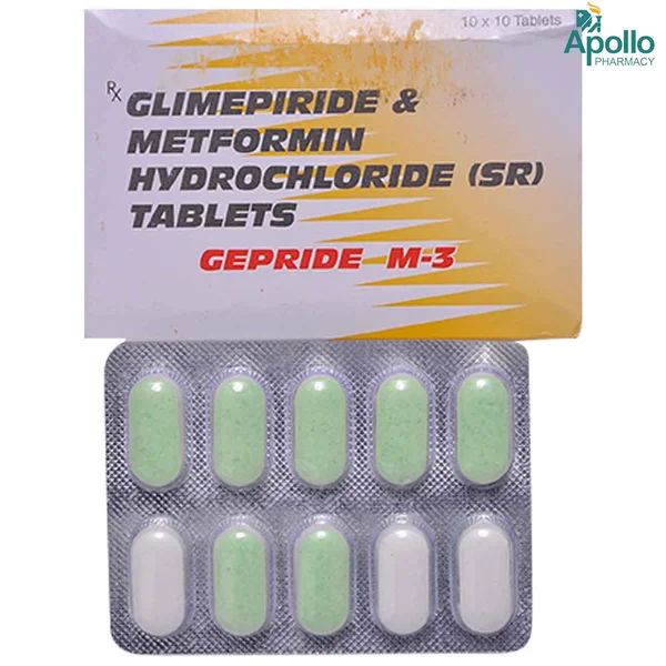 Gepride M-3 Tablet 10's