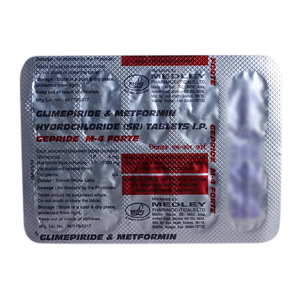 Gepride M-4 Forte Tablet 10's