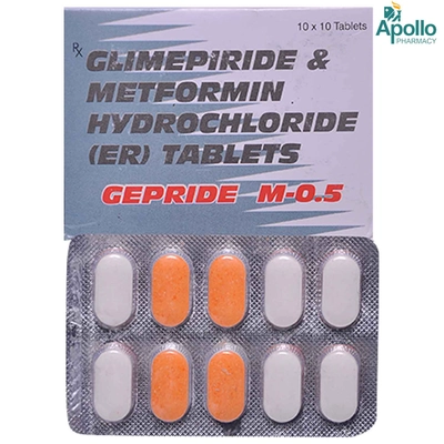 Gepride M-0.5 Tablet 10's, Pack of 10 TabletS