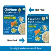 Gerber Cereal Spinach &amp; Carrot Powder for 2-6 Year Old Kids, 300 gm Refill Pack, Pack of 1