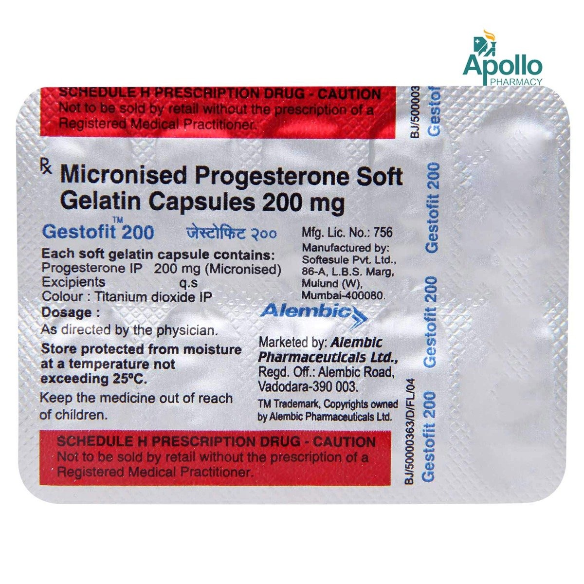 Gestofit 200 Capsule 10's, Pack of 10 CAPSULES Gestofit 200 Capsule 10's, Pack of 10 CAPSULES