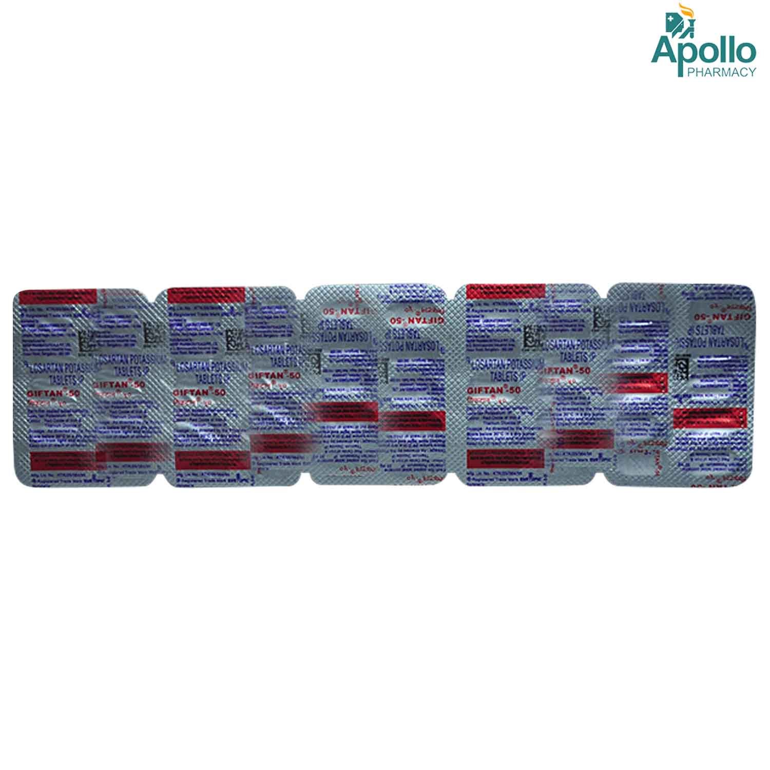 Giftan 50 Tablet 10's, Pack of 10 TABLETS Giftan 50 Tablet 10's, Pack of 10 TABLETS