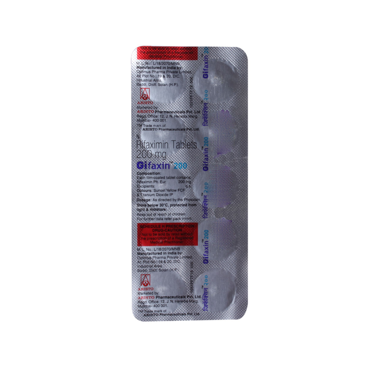 Gifaxin 200 Tablet 10's Price, Uses, Side Effects, Composition Apollo