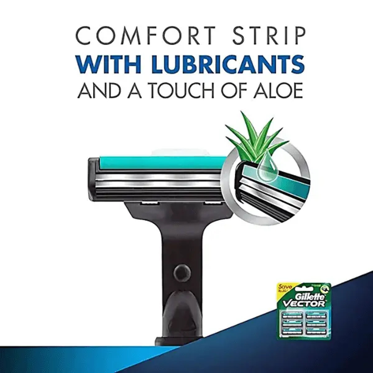 Gillette Vector Plus Cartridge, 6 Count, Pack of 1 Gillette Vector Plus Cartridge, 6 Count, Pack of 1