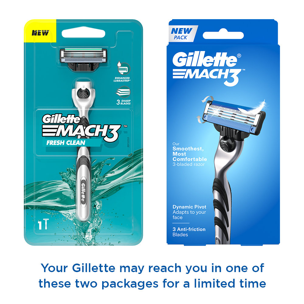 Gillette Mach3 Shaving Razor for Men, 1 Count, Pack of 1 Gillette Mach3 Shaving Razor for Men, 1 Count, Pack of 1