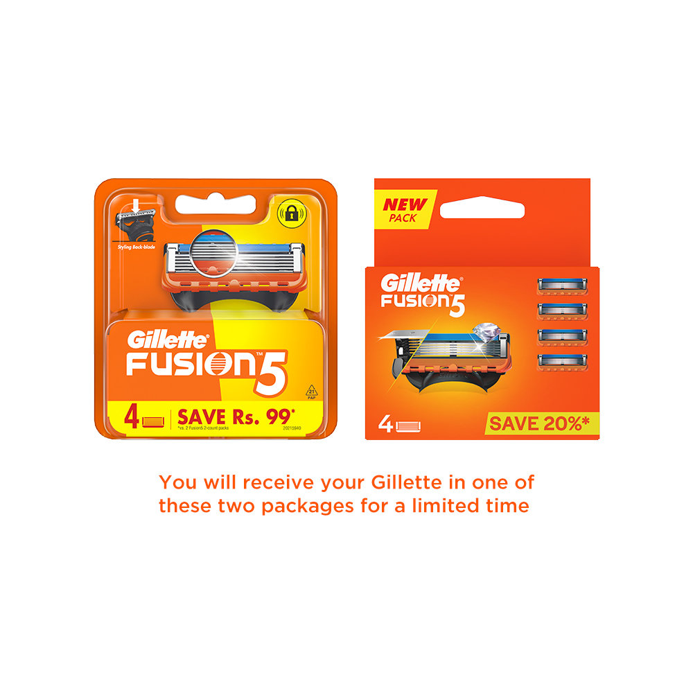 Gillette Fusion5 Cartridge, 4 Count, Pack of 1 Gillette Fusion5 Cartridge, 4 Count, Pack of 1