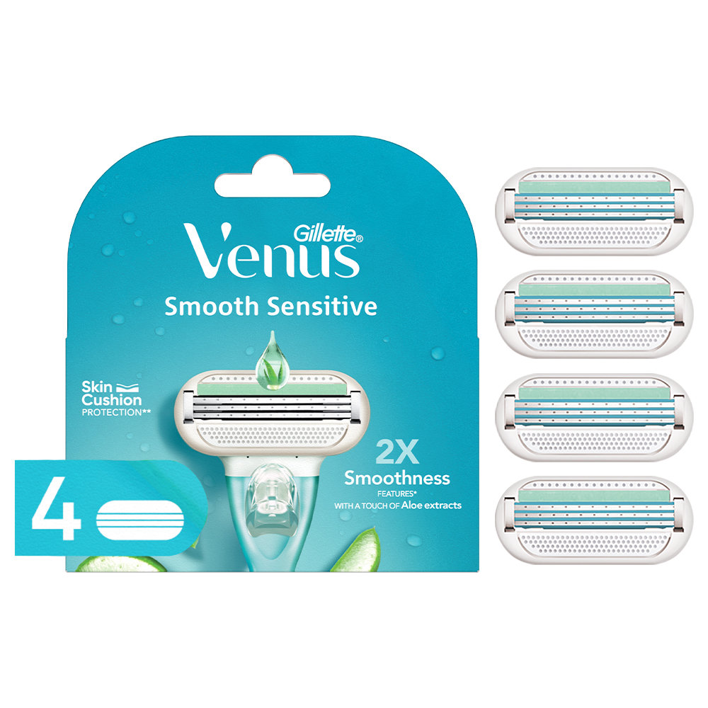 Gillette Venus Smooth Razor Cartridges, 4 Count, Pack of 1 Gillette Venus Smooth Razor Cartridges, 4 Count, Pack of 1