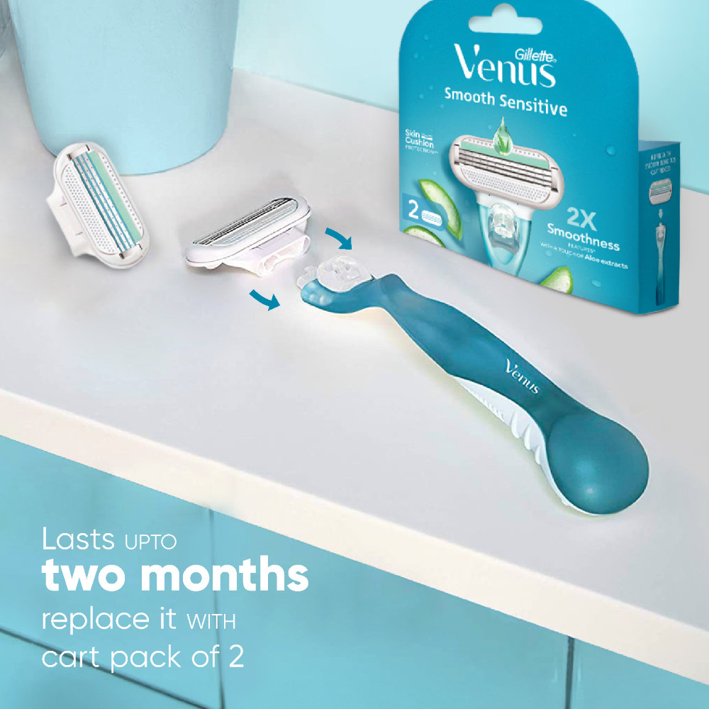 Gillette Venus Smooth Razor Cartridges, 4 Count, Pack of 1 Gillette Venus Smooth Razor Cartridges, 4 Count, Pack of 1