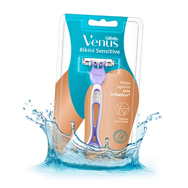 Gillette Venus Bikini Sensitive Women Razor, 1 Count, Pack of 1