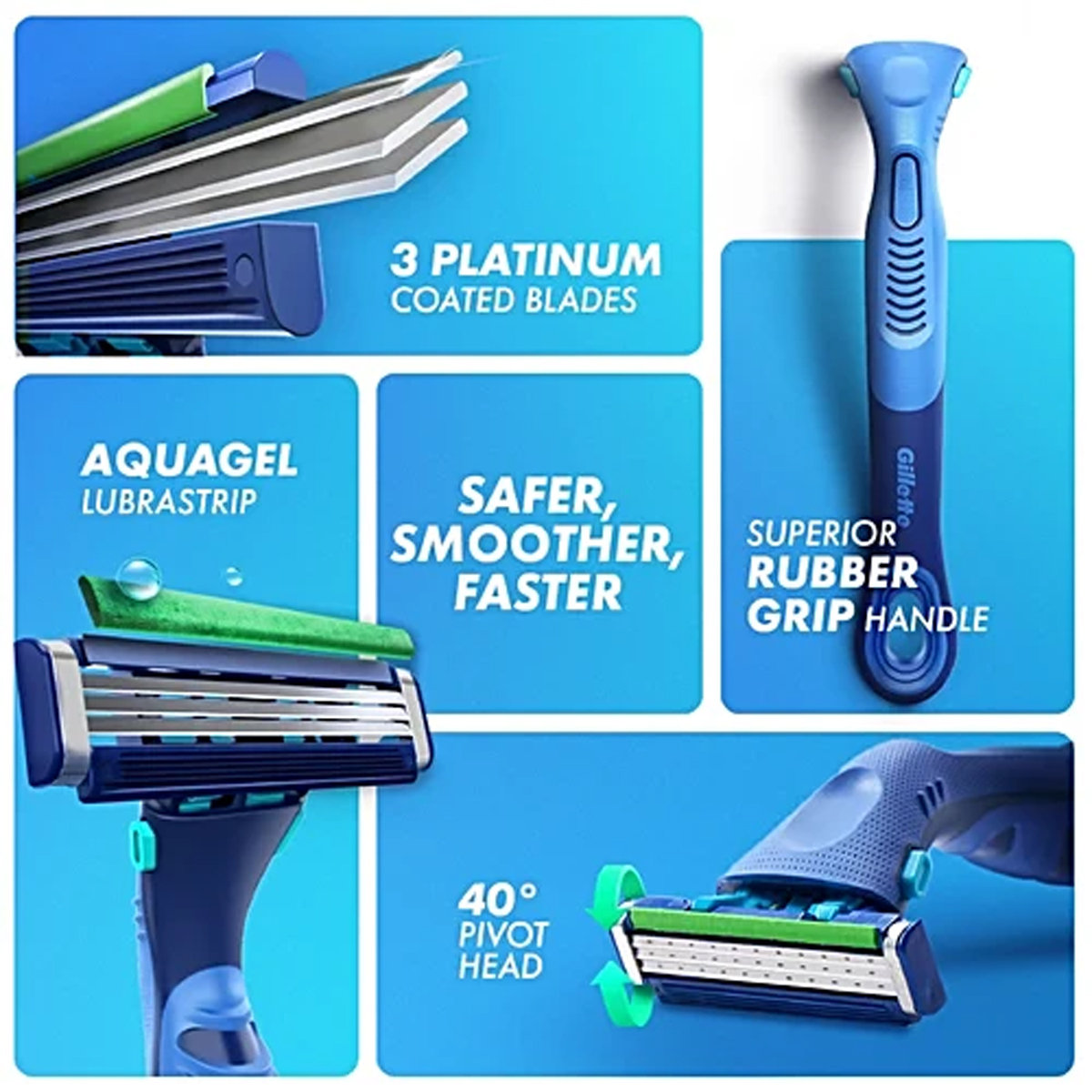Buy Gillette Guard 3In1 Razor, 1 Count | 19 Minutes Delivery | Apollo ...