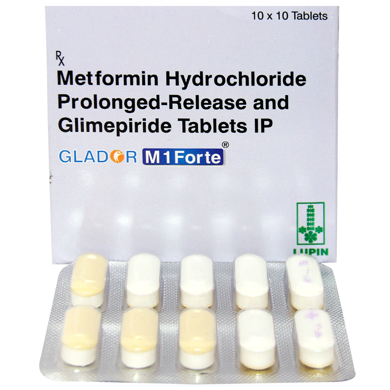 GLADOR M 1MG FORTE TABLET, Pack of 10 TABLETS GLADOR M 1MG FORTE TABLET, Pack of 10 TABLETS