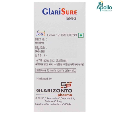 Glarisure Tablet 10's, Pack of 10 TABLETS