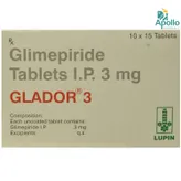 Glador 3 Tablet 15's, Pack of 15 TABLETS